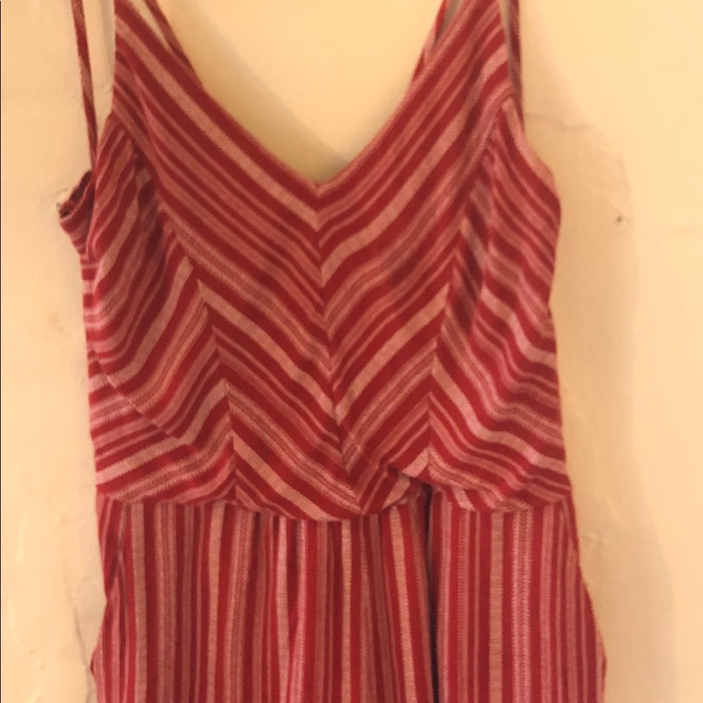 One Clothing romper red and white striped size 8